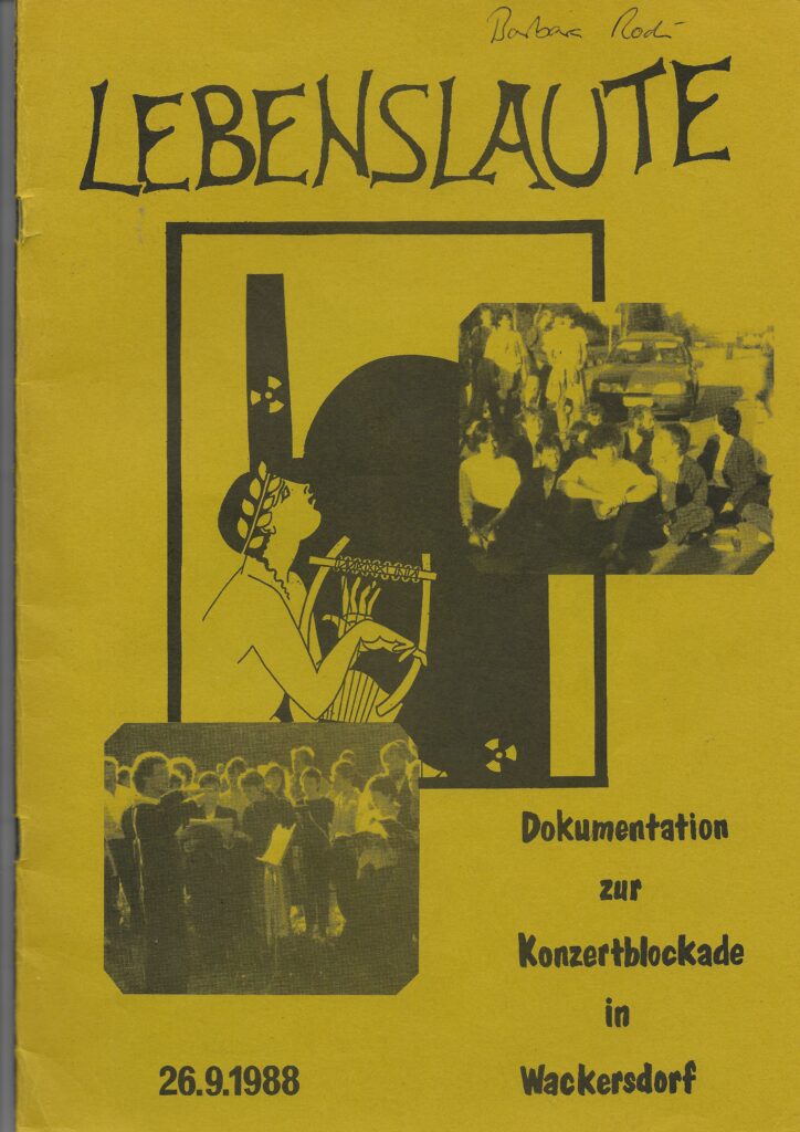 Doku Wackersdorf 1988, Titelbild